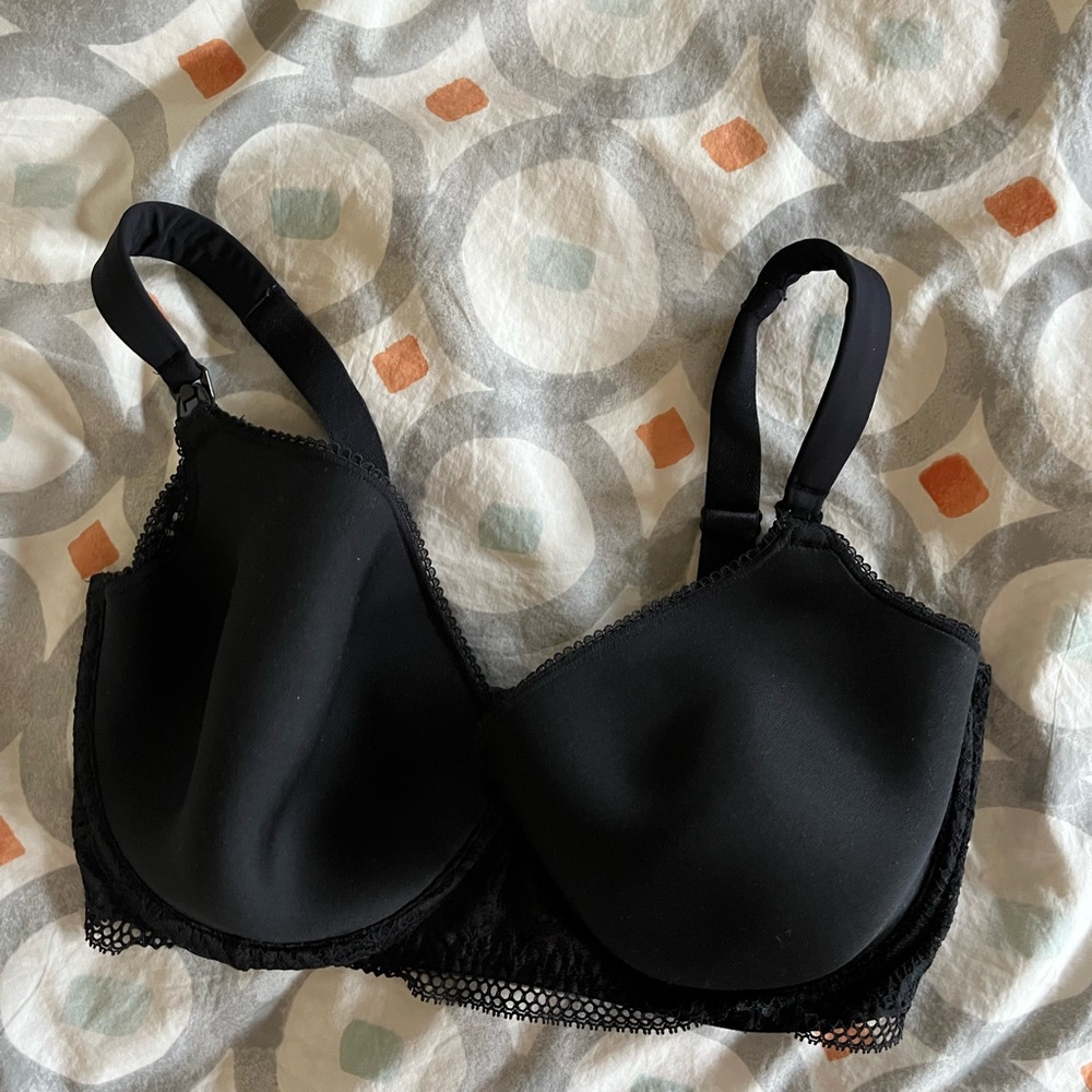 Paramour Black Lace Nursing Bra